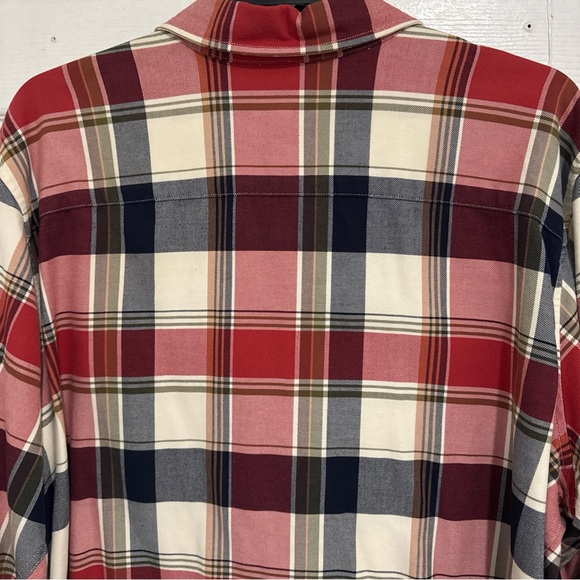 Vintage Jones New York Plaid Heavy Shirt - Red, Navy ,White Women 3XL - Picture 7 of 14